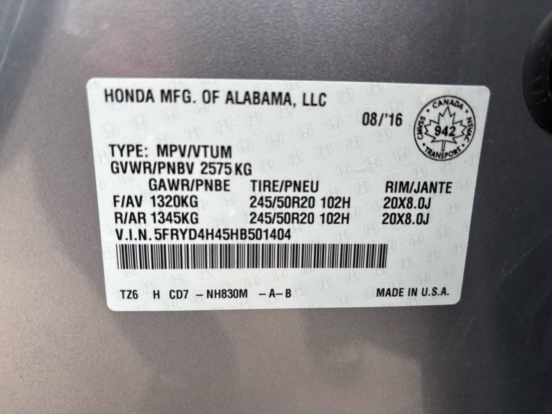 2017 Acura MDX SH-AWD 4dr Nav Pkg