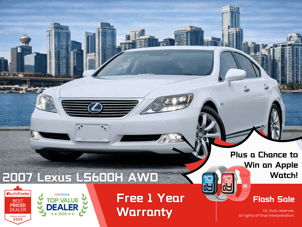 2007 Lexus LS600H AWD/ CLEAN TITLE/ Apple Carplay/ RIGHT HAND DRIVE