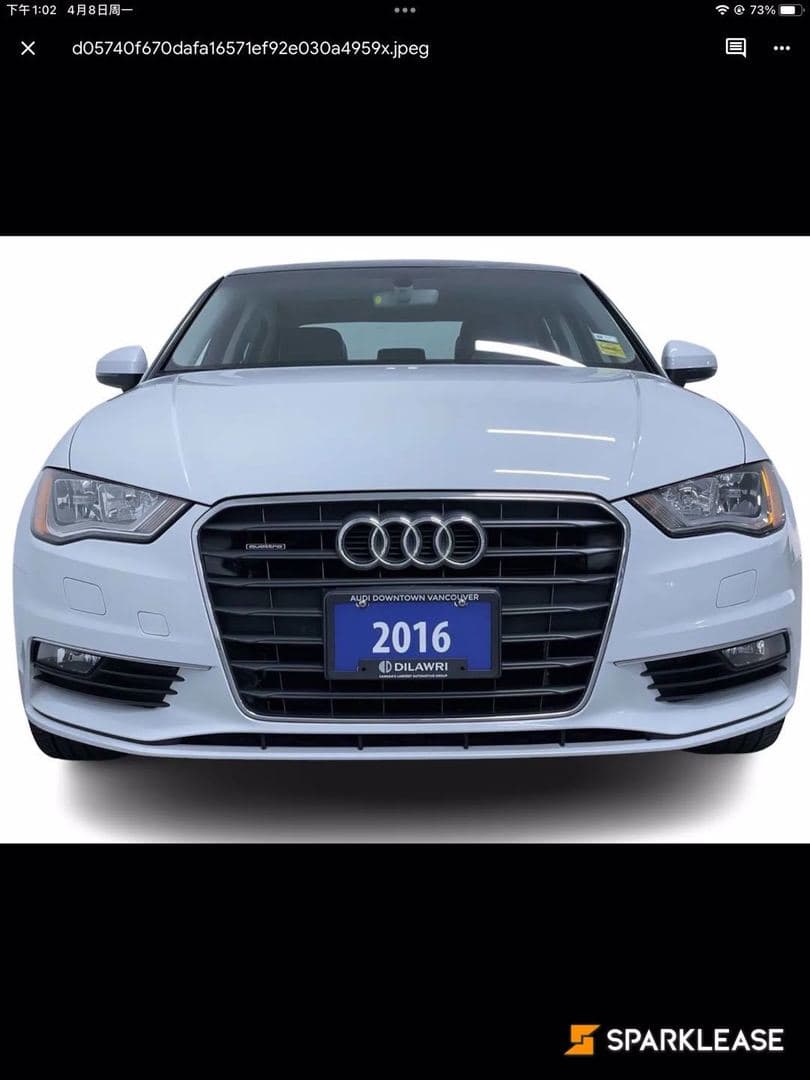 2016 Audi A3 4dr Sdn quattro 2.0T Komfort