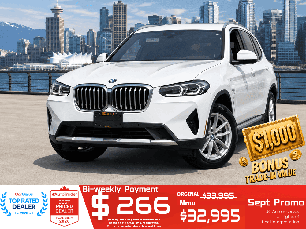 2022 BMW X3 X3 xDrive30e Plug-In Hybrid/ CLEAN TITLE/ BC LOCAL