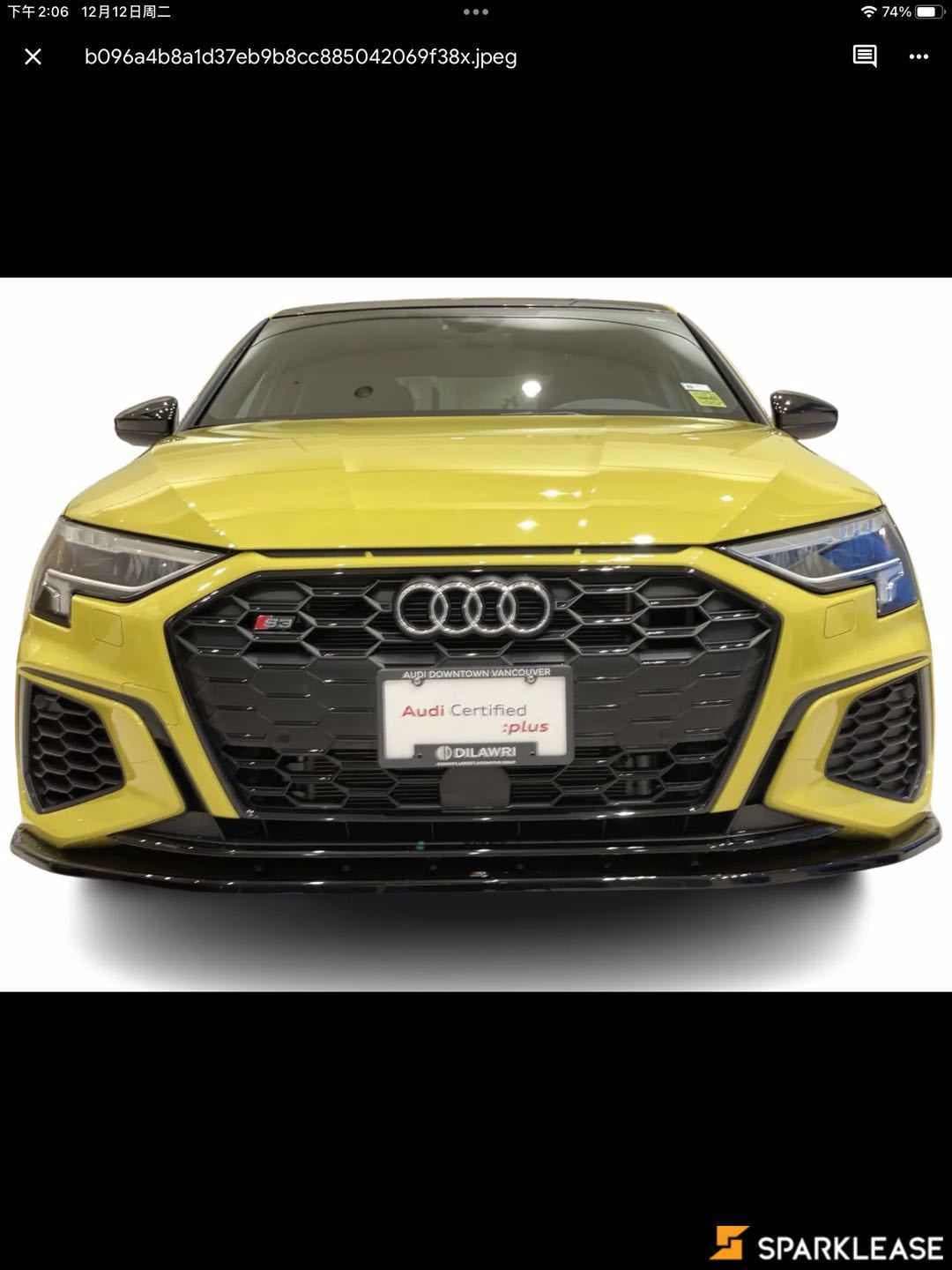 2022 Audi S3 Sedan Progressiv 2.0 TFSI quattro