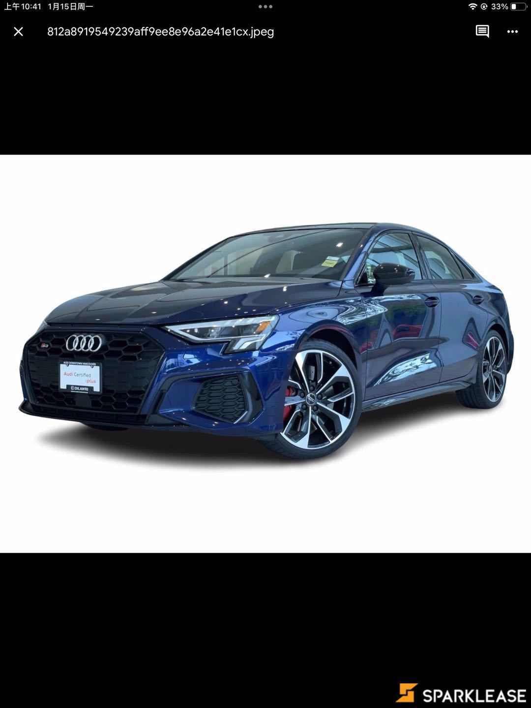 2022 Audi S3 Sedan Progressiv 2.0 TFSI quattro