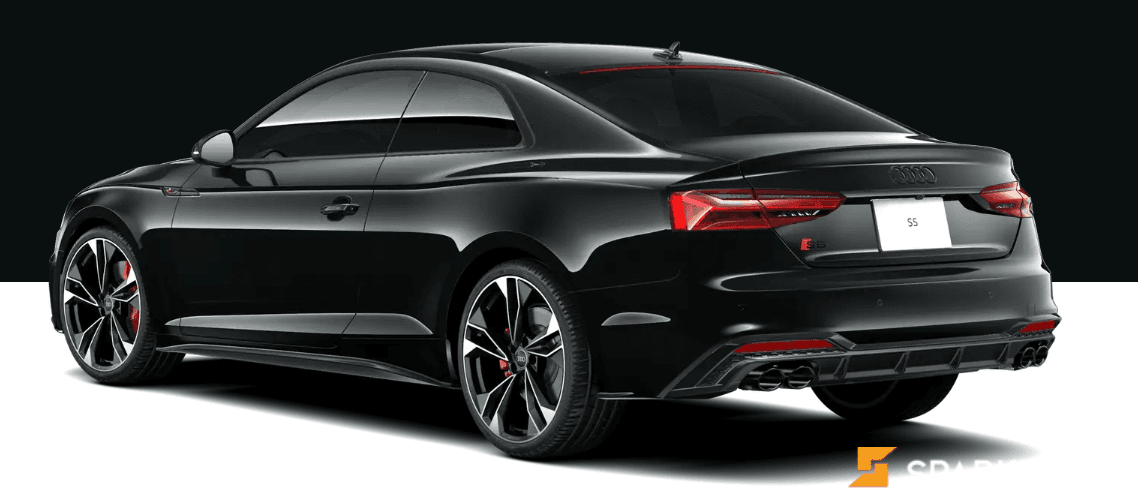 2022 Audi  S5两门 外黑内红 八月底到店