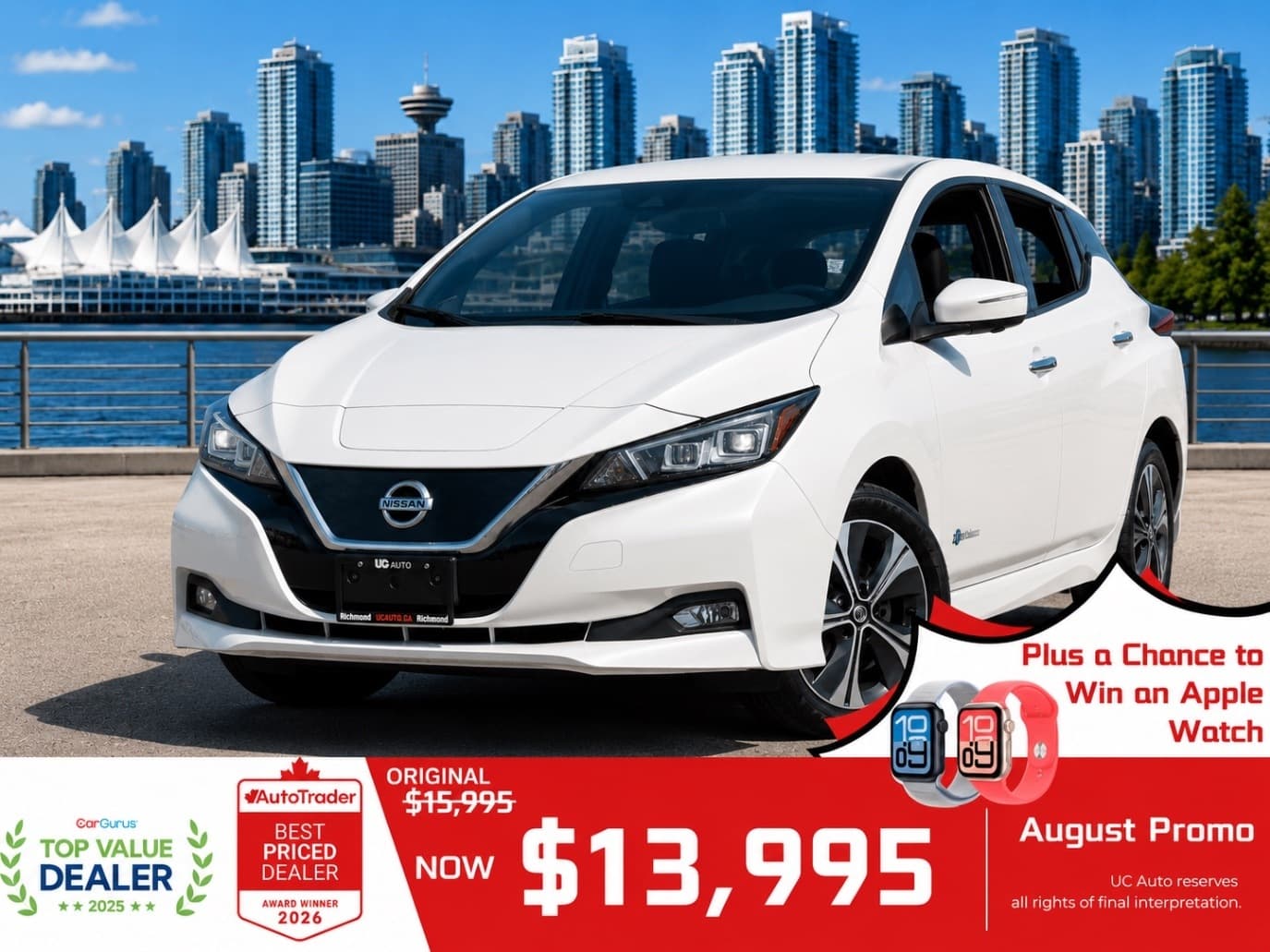 2018 Nissan Leaf SL/ CLEAN TITLE/ BC LOCAL