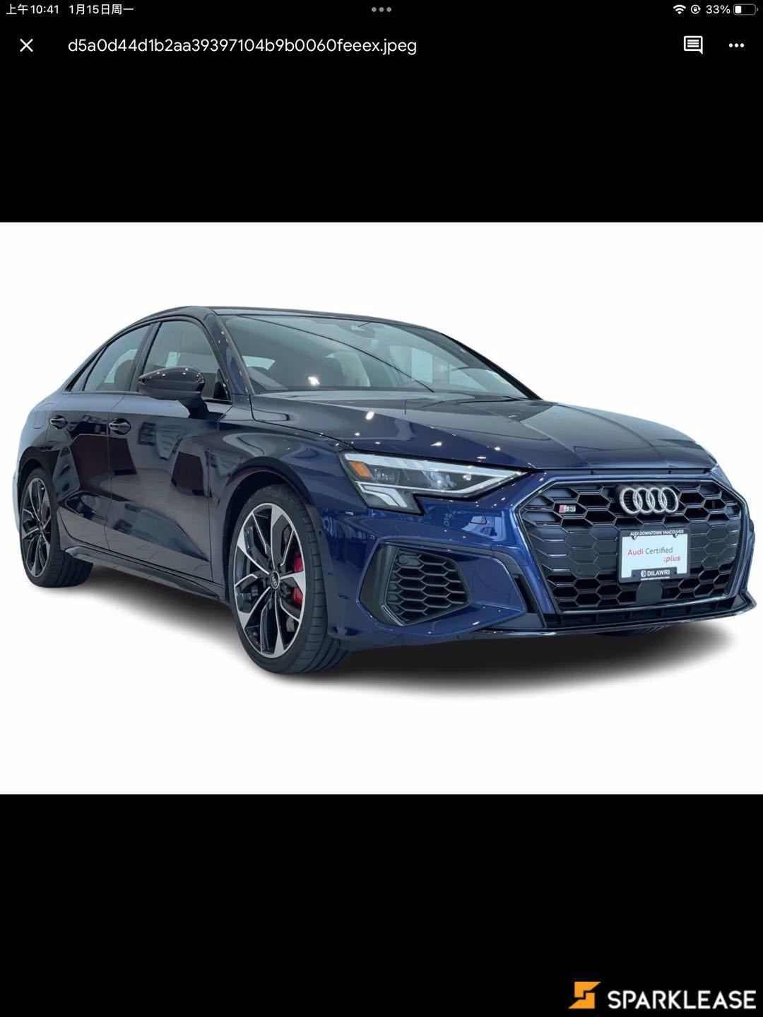 2022 Audi S3 Sedan Progressiv 2.0 TFSI quattro