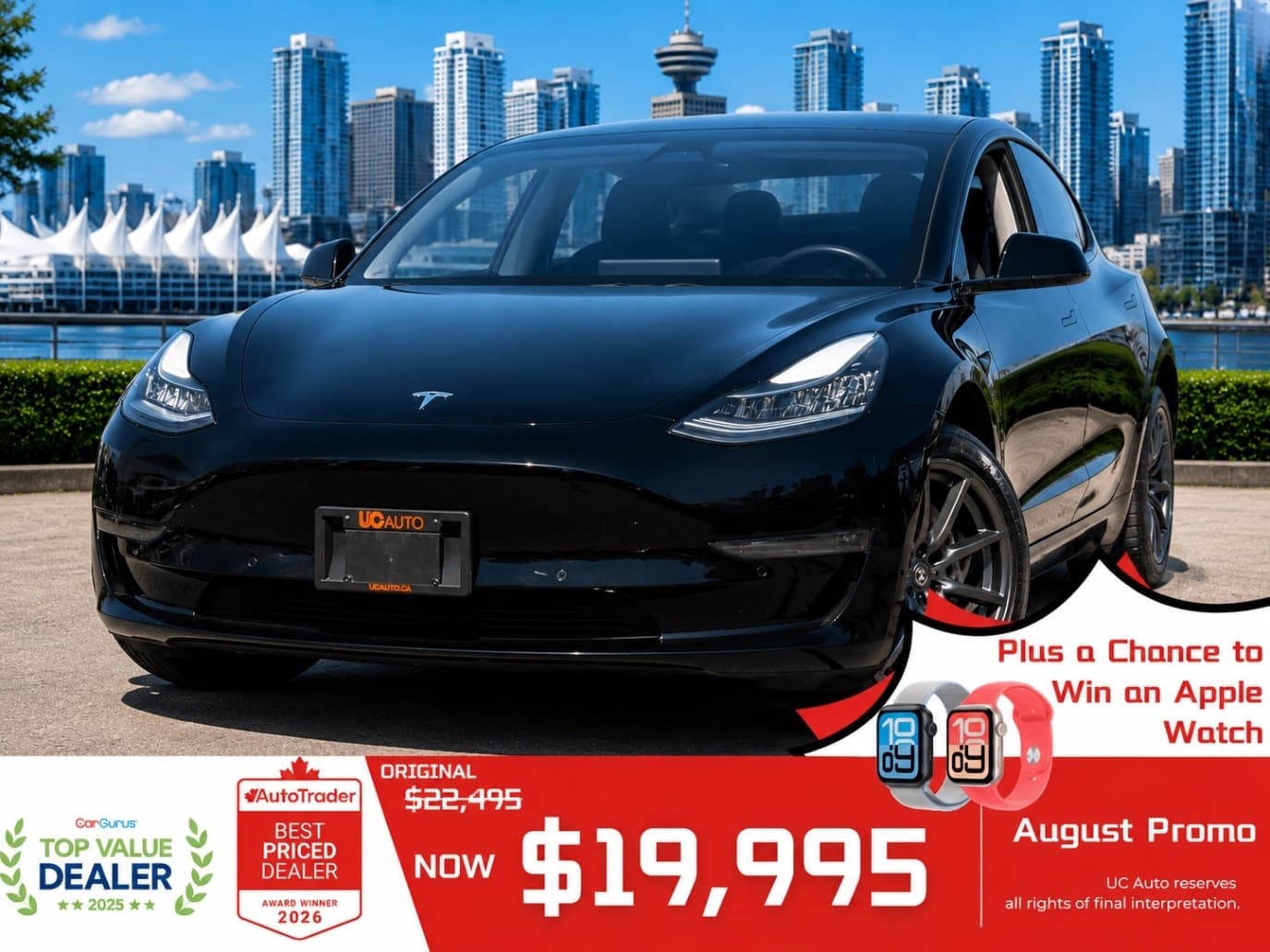 2019 Tesla model 3 standard range plus/ NO ACCIDENT/ BC LOCAL