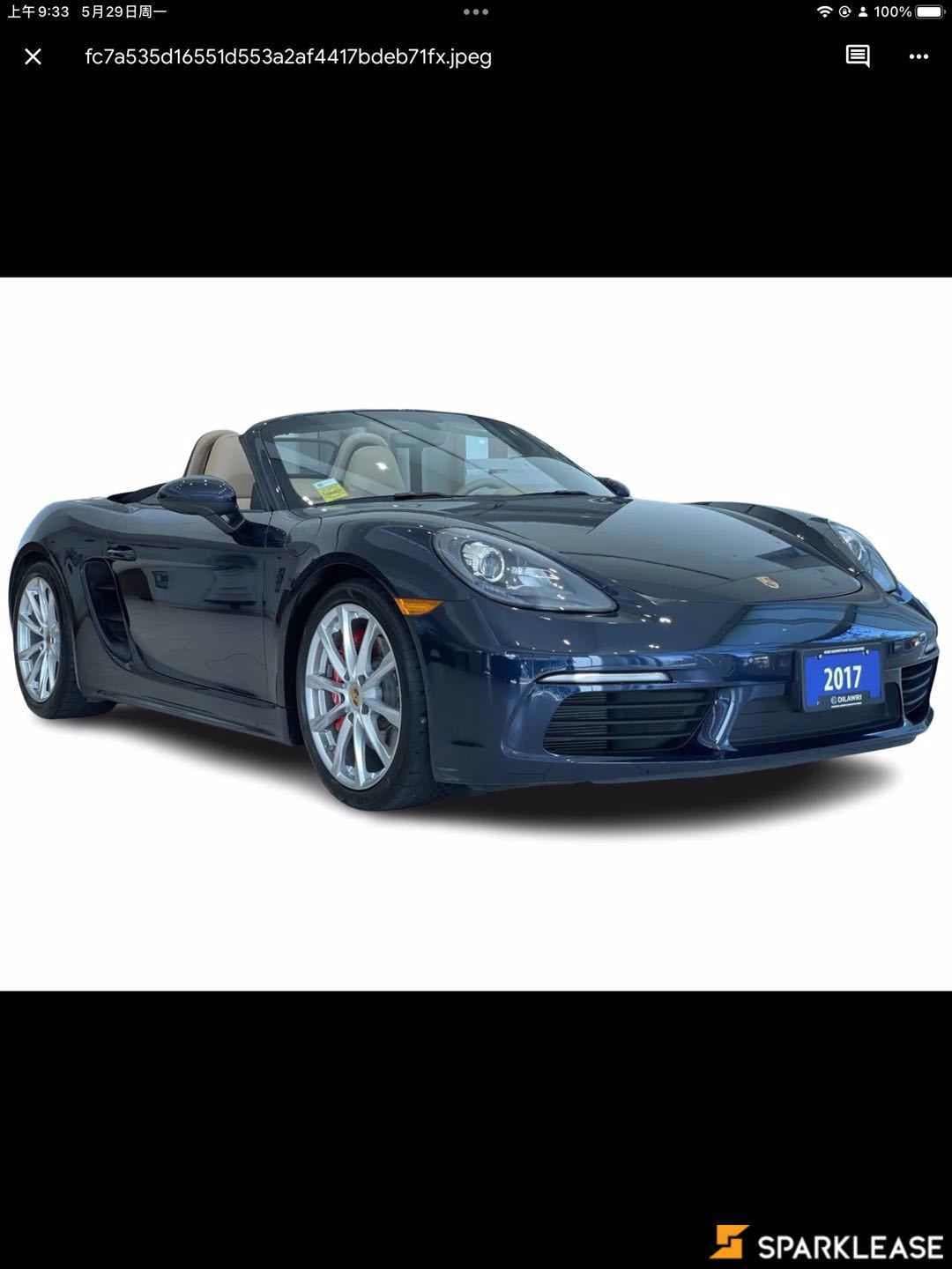 2017 Porsche  718 Boxster  2dr Roadster S 