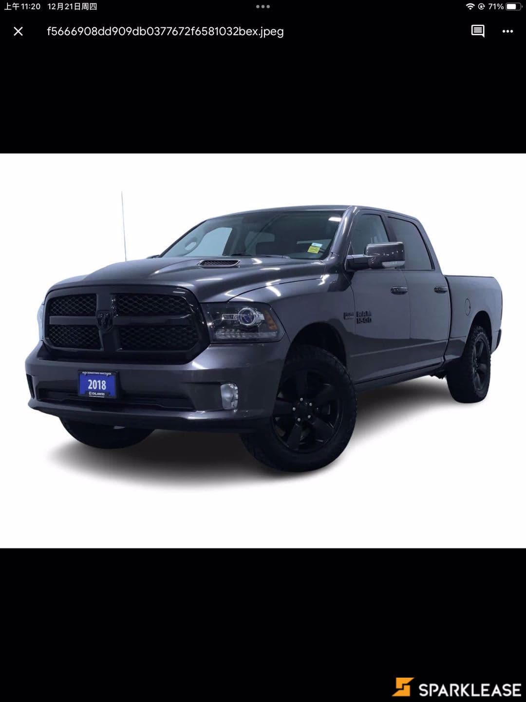 2018 Ram 1500 Night 4x4 Crew Cab 6'4