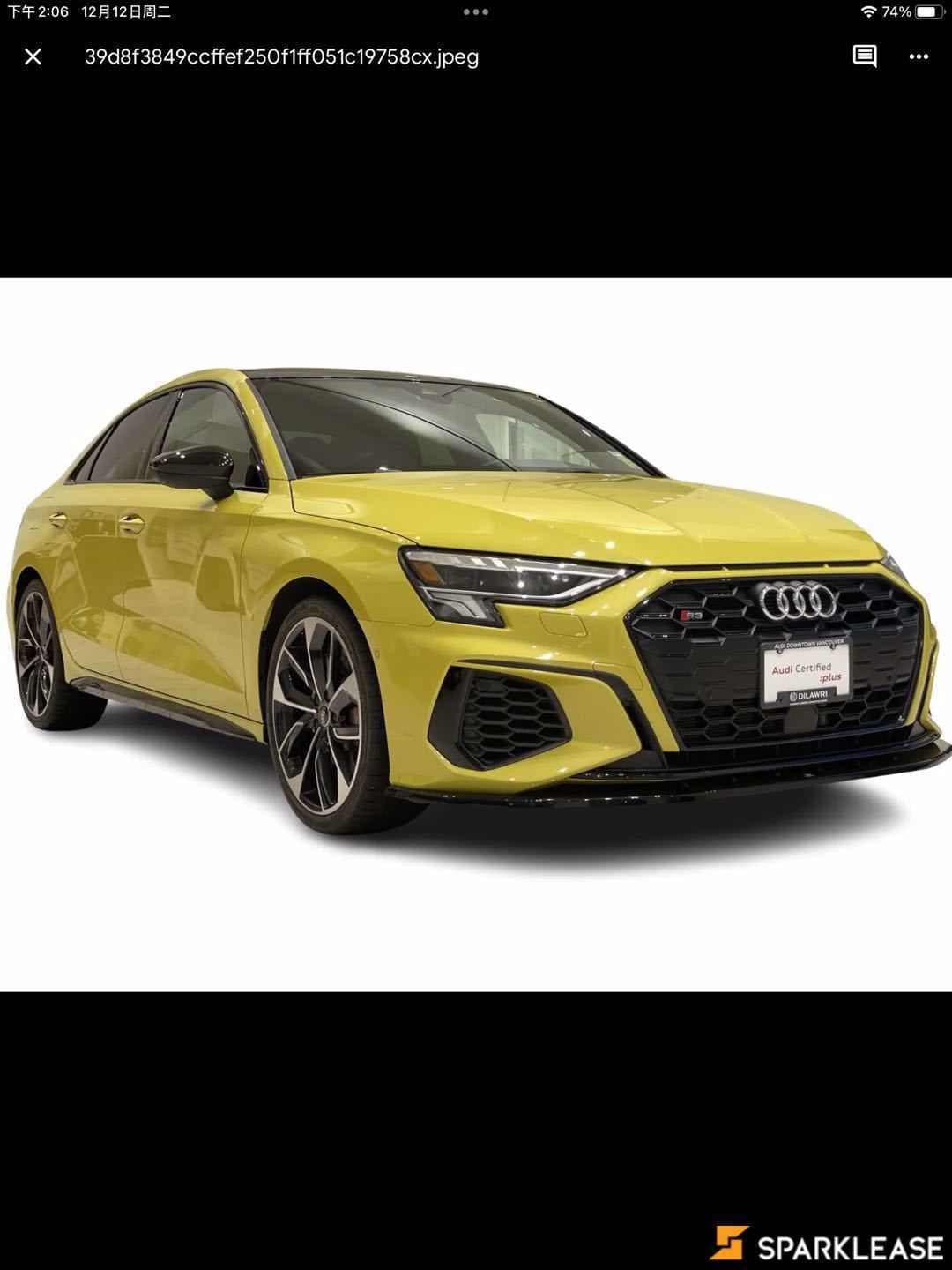 2022 Audi S3 Sedan Progressiv 2.0 TFSI quattro