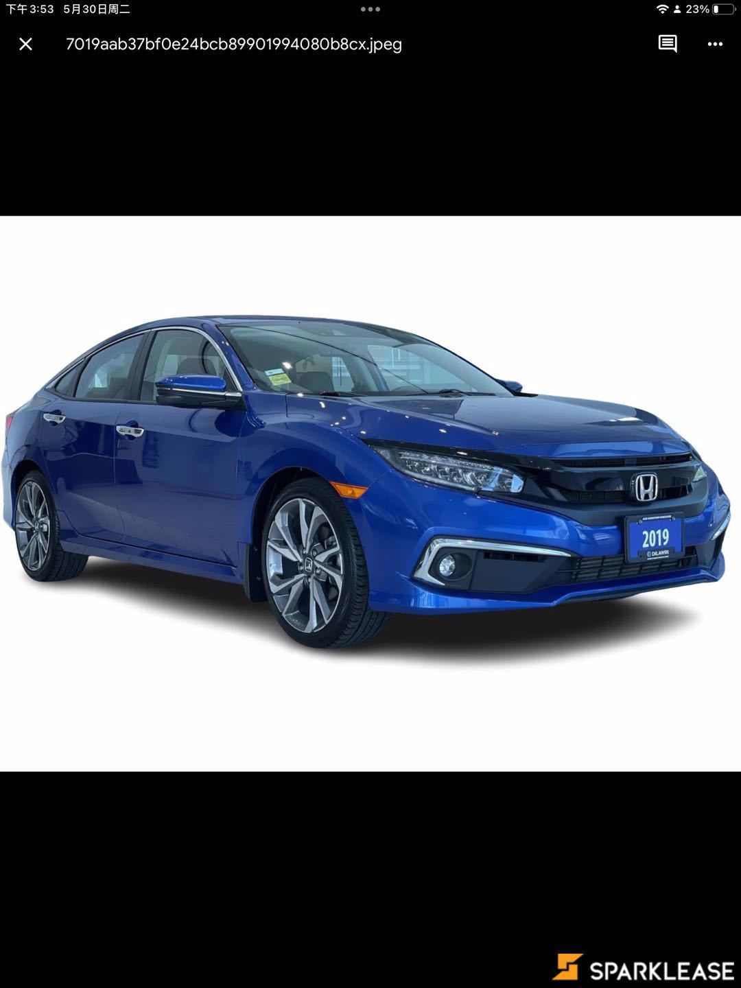 2019 Honda  Civic Sedan  Touring CVT 