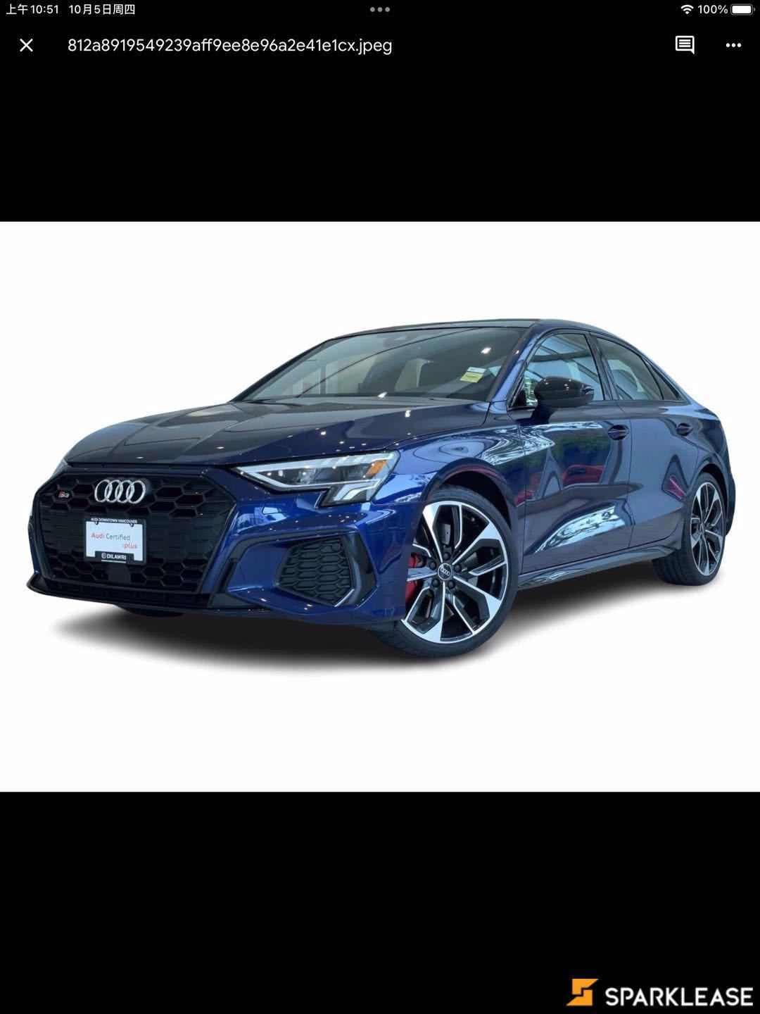 2022 Audi S3 Sedan Progressiv 2.0 TFSI quattro