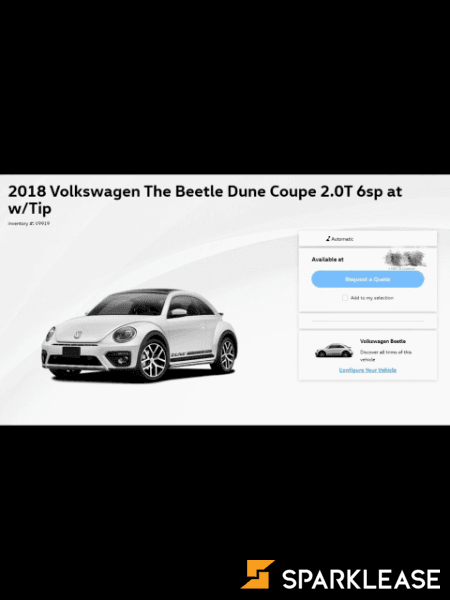 The Beetle Dune Coupe 2.0T 6SP at w/Tip