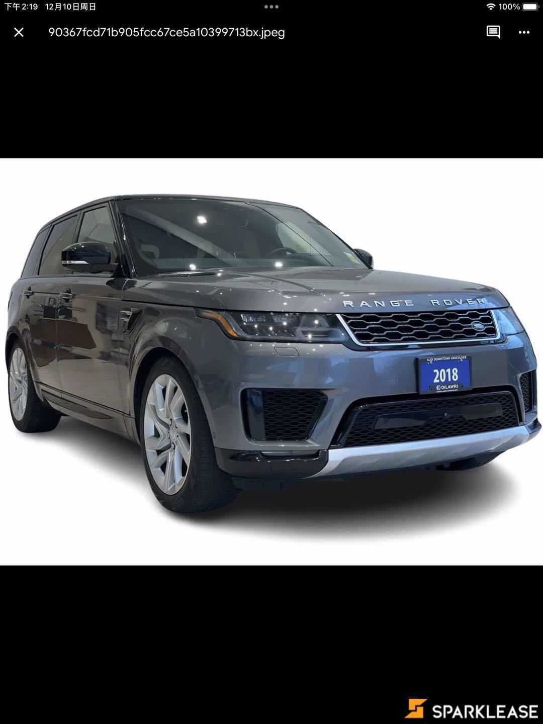 2018 Land Rover Range Rover Sport Td6 Diesel HSE