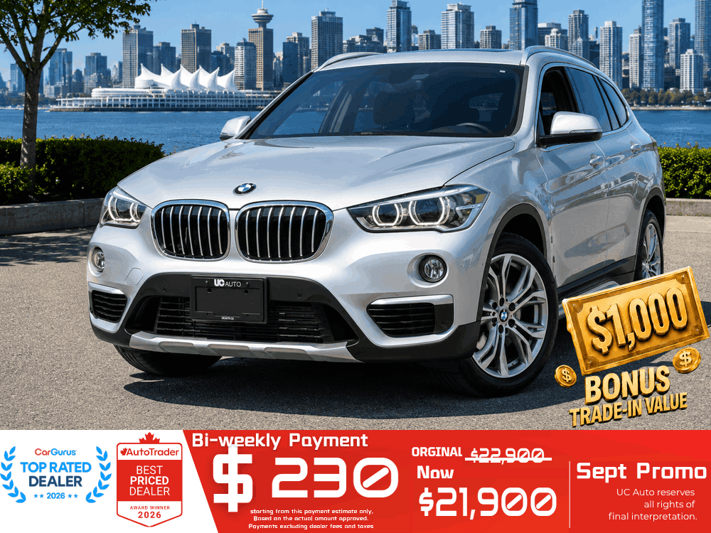 2019 BMW X1 XDrive28i Sports Activity Vehicle/ NO ACCIDENT/ BC LOCAL