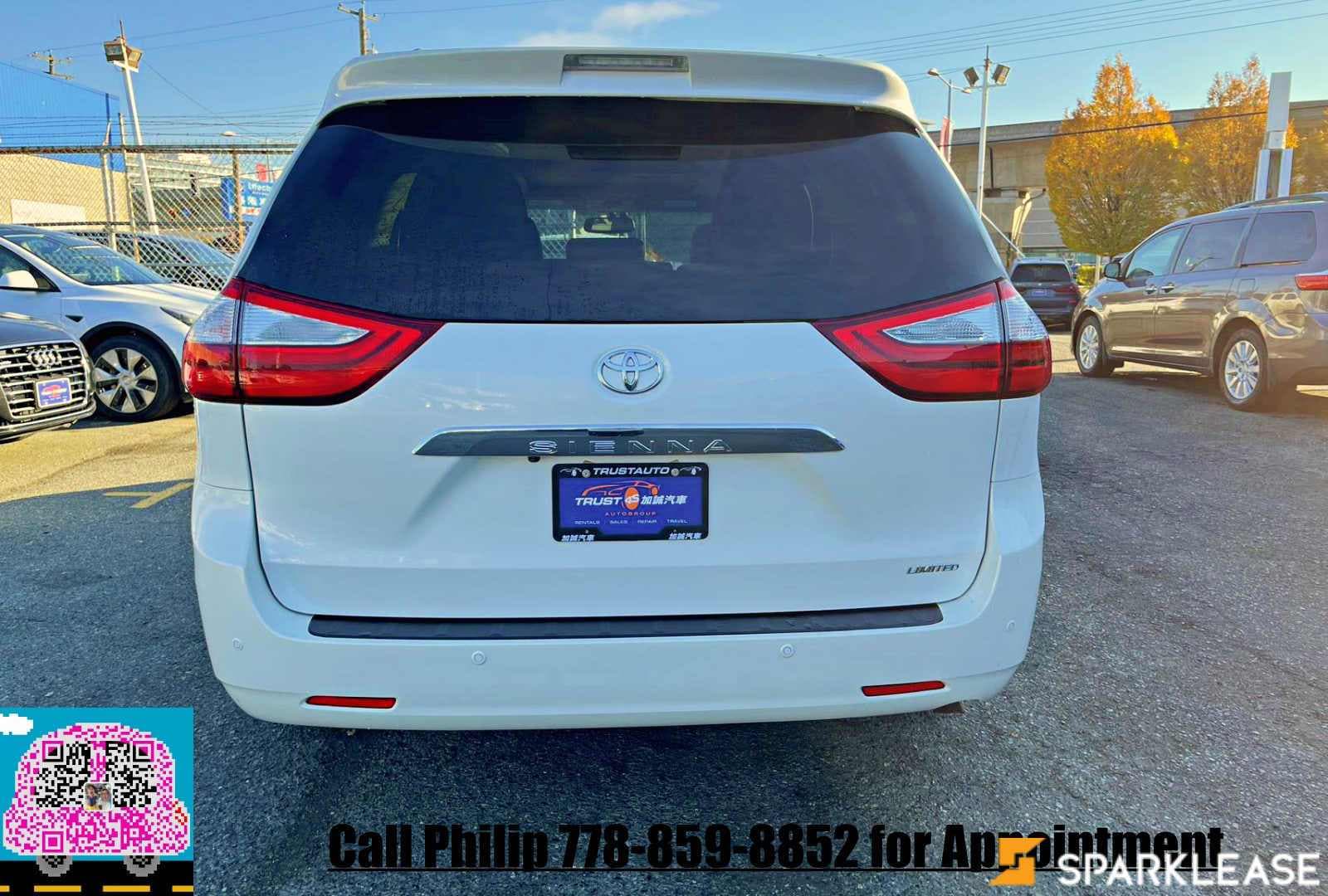 2017 Toyota Sienna 5dr Limited 8 seats