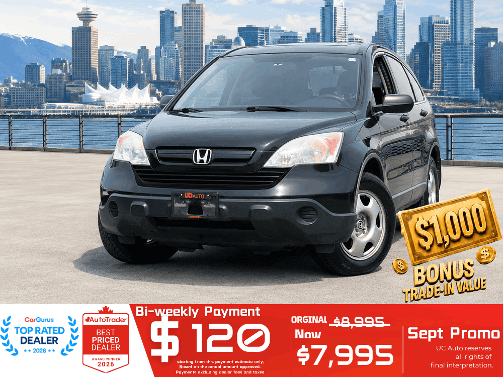 2008 Honda CR-V 4WD/ NO ACCIDENT/ BC LOCAL
