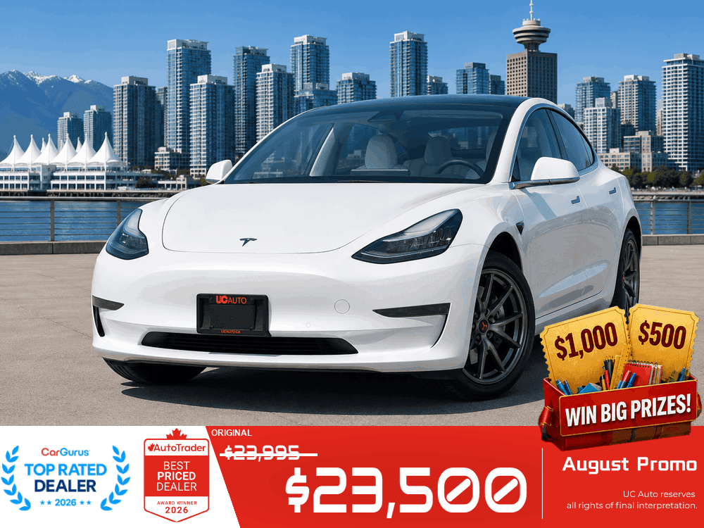 2019 Tesla Model 3 Standard Range RWD/ CLEAN TITLE/ WHITE INTERIOR/ YOKE STEERING WHEELS