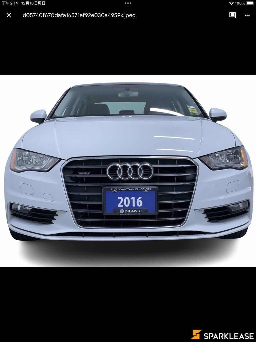 2016 Audi A3 4dr Sdn quattro 2.0T Komfort
