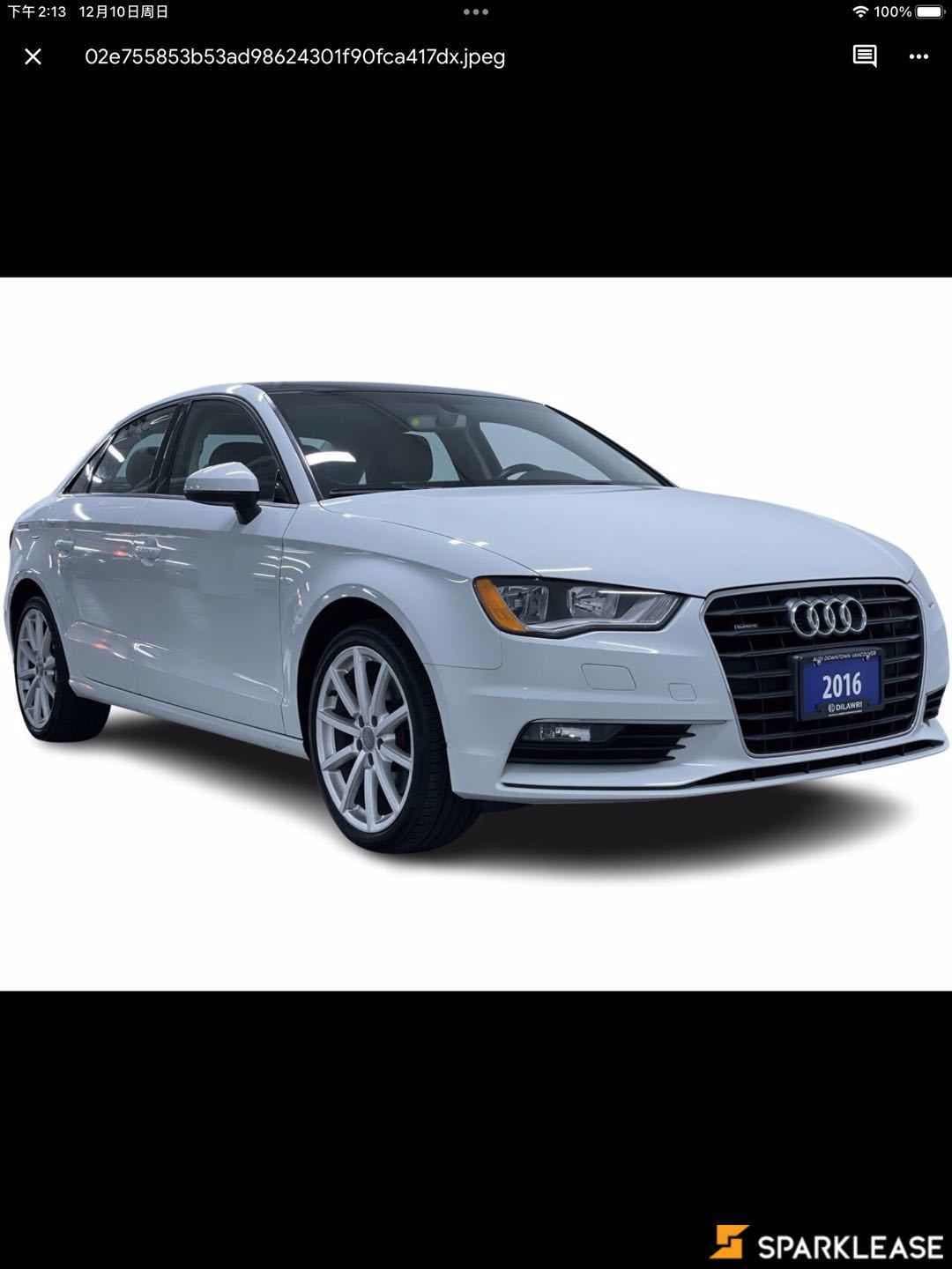 2016 Audi A3 4dr Sdn quattro 2.0T Komfort