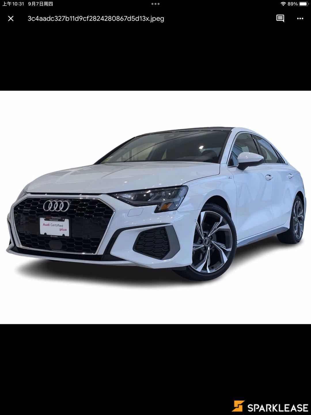 2022 Audi A3 Sedan Progressiv 40 TFSI