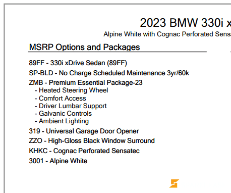 2023 BMW 3 Series 330i xDrive Sedan North America