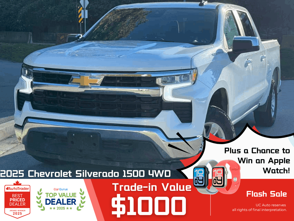 2025 Chevrolet Silverado 1500 4WD Crew Cab 147" LT/ NO ACCIDENT/ BC LOCAL