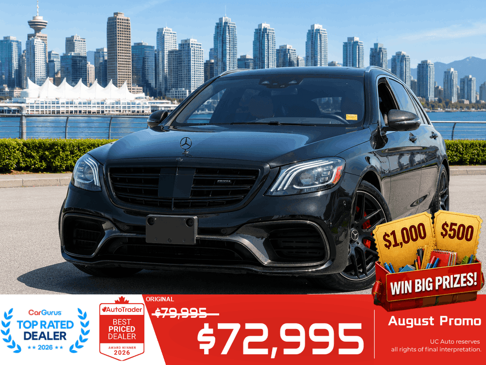 2018 Mercedes-Benz S-Class AMG S 63 4MATIC/ NO ACCIDENT/ BC LOCAL