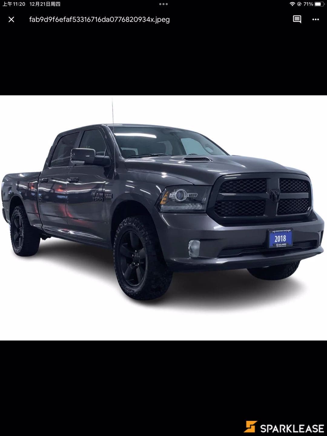 2018 Ram 1500 Night 4x4 Crew Cab 6'4