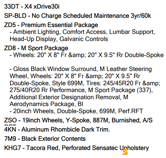 2024 BMW X4 30i 超值新车