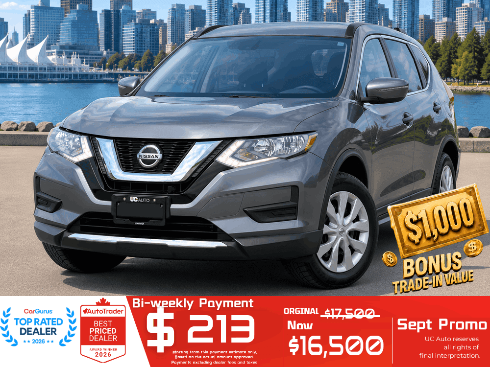 2018 Nissan Rogue AWD S/ NO ACCIDENT/ SERVICE RECORD