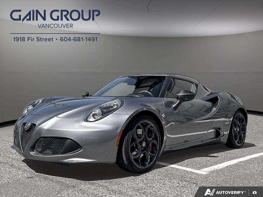 2017 Alfa Romeo 4C ONE OWNER- BC CAR- CLEAN CARFAX!