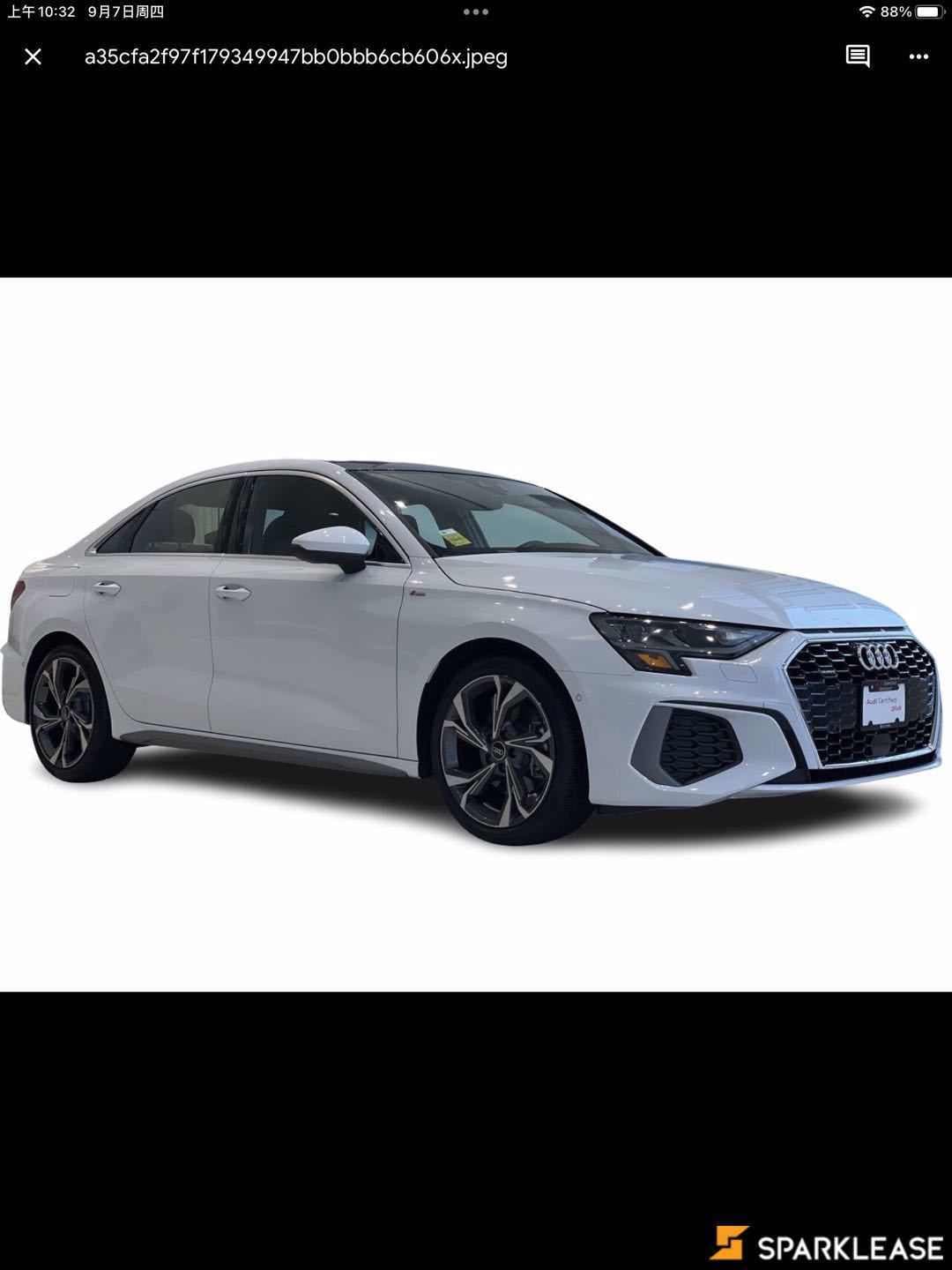 2022 Audi A3 Sedan Progressiv 40 TFSI