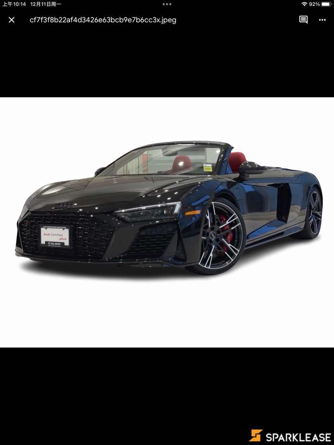 2023 Audi R8 Spyder V10 performance quattro