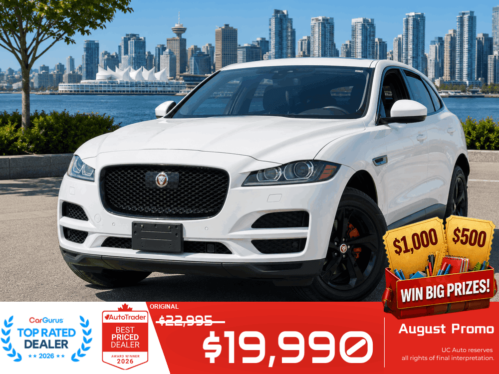 2019 Jaguar F-PACE 25t AWD Premium/ CLEAN TITLE/ BC LOCAL