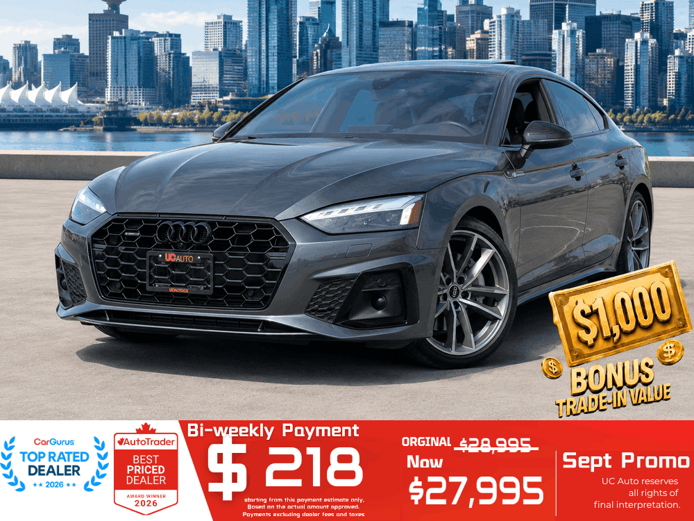 2021 Audi A5 Sportback Technik 2.0 TFSI quattro/ CLEAN TITLE/ BC LOCAL