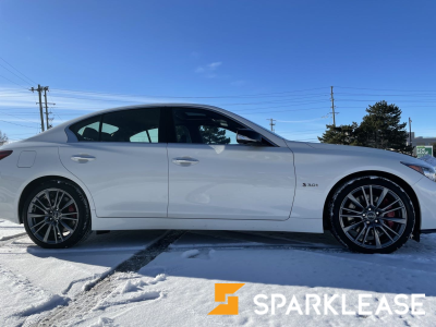 2019 Infiniti Q50s red sports