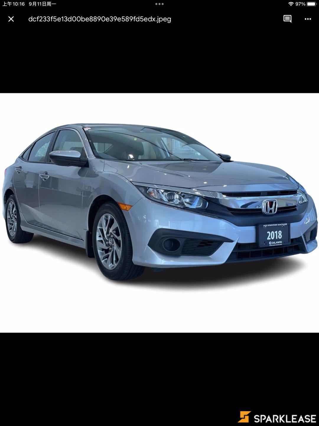 2018 Honda Civic Sedan SE CVT