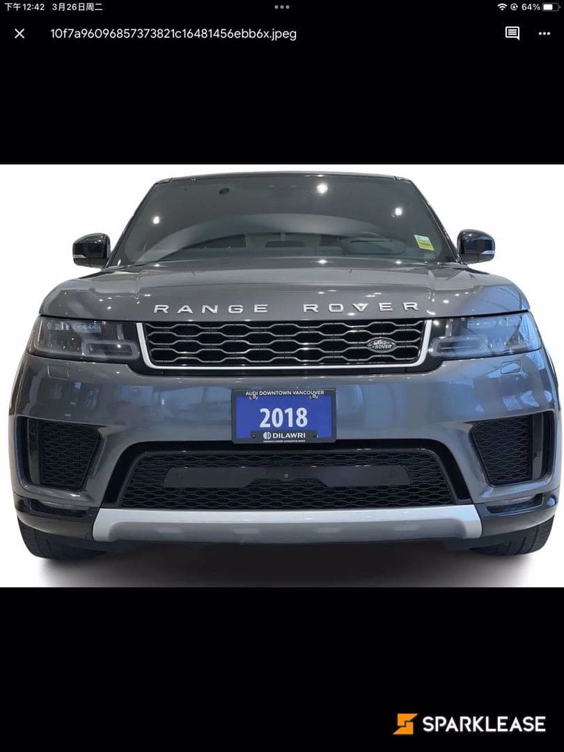 2018 Land Rover Range Rover Sport Td6 Diesel HSE