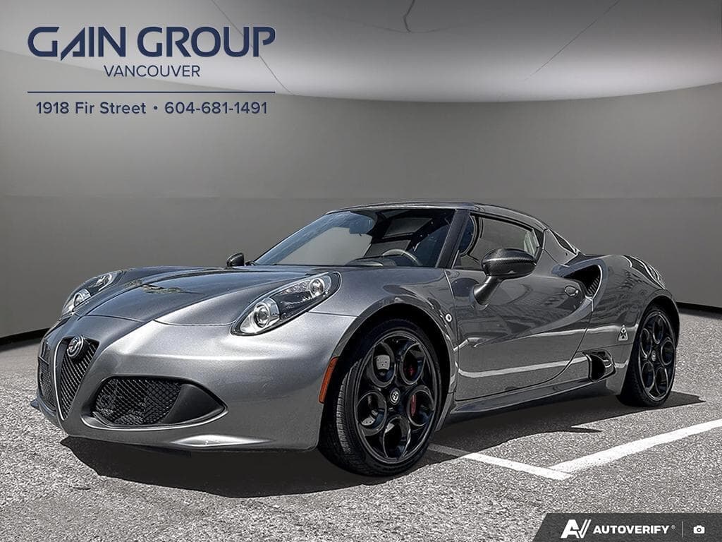2017 Alfa Romeo 4C ONE OWNER- BC CAR- CLEAN CARFAX!