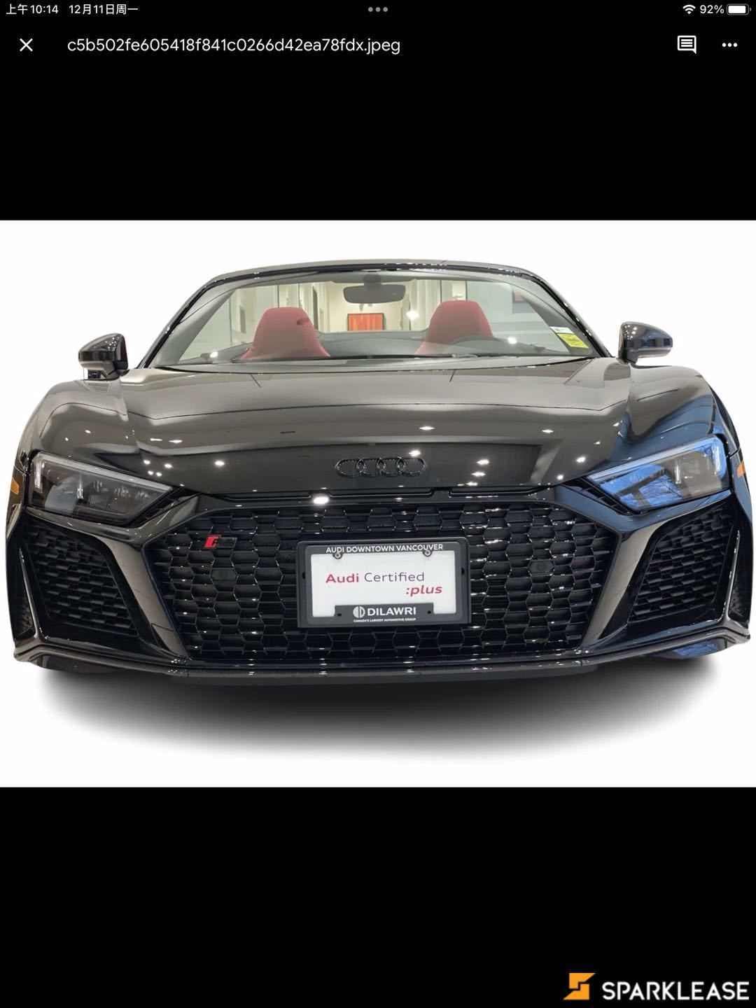2023 Audi R8 Spyder V10 performance quattro