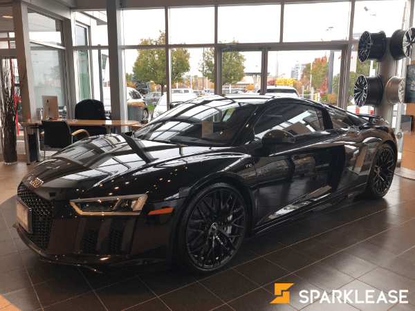 2018 Audi R8 V10 Plus外黑内红，全车镀金
