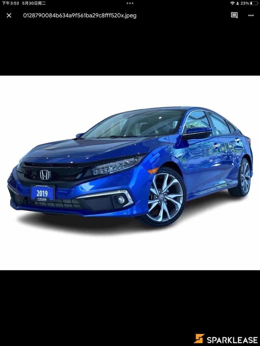 2019 Honda  Civic Sedan  Touring CVT 