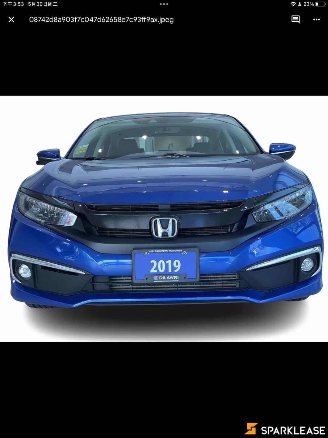 2019 Honda  Civic Sedan  Touring CVT 