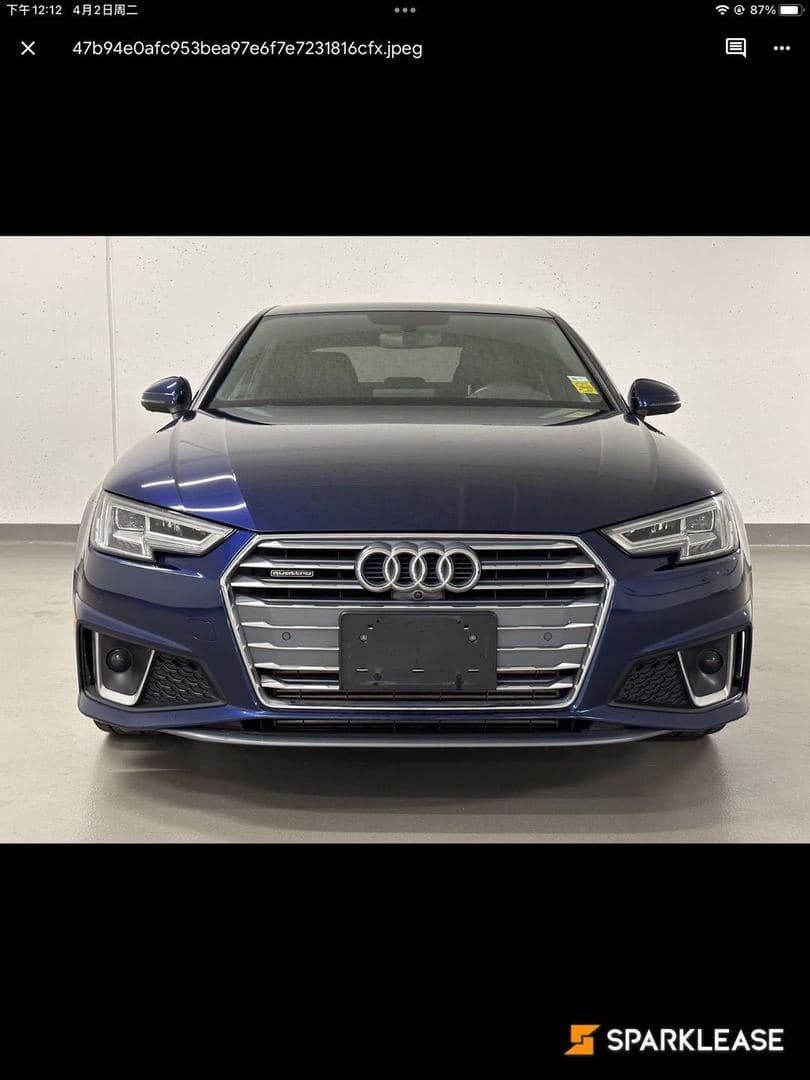 2019 Audi A4 Sedan Progressiv 45 TFSI quattro