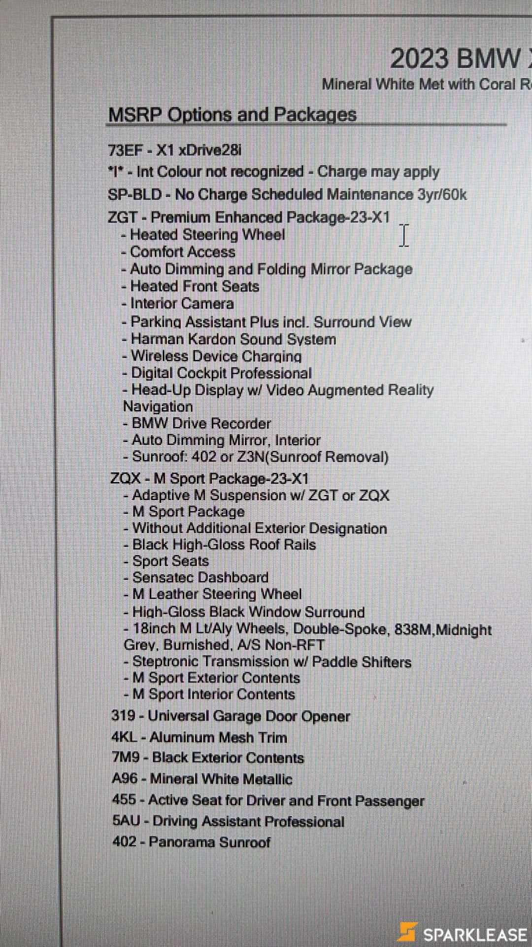 2023 BMW  X1  xDrive28i Sports Activity Vehicle 
