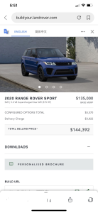 2020 Range Rover Sport SVR