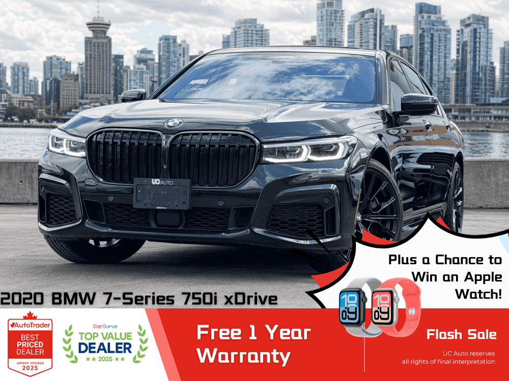 2020 BMW 7-Series 750i xDrive/ M SPORT PKG/ NO ACCIDENT/ BC LOCAL