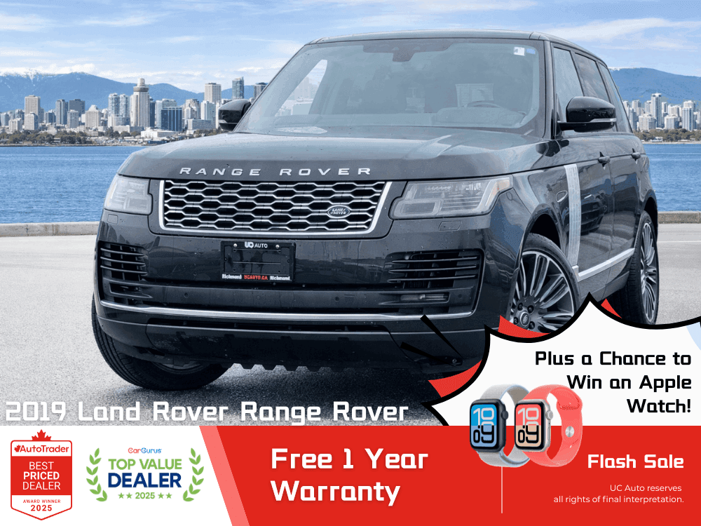 2019 Land Rover Range Rover V8 Supercharged LWB/ CLEAN TITLE/ BC LOCAL