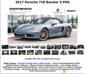 2017 Porsche 718 Boxster S