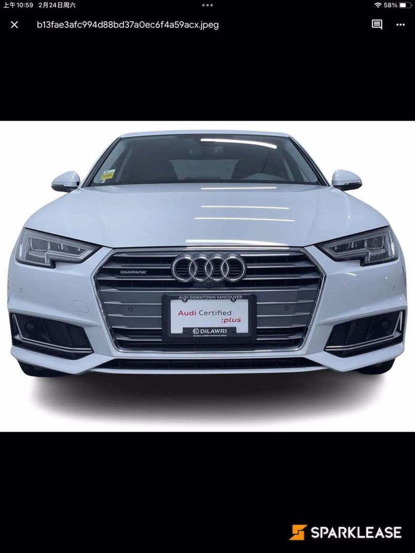 2019 Audi  A4 Sedan  Progressiv 45 TFSI quattro 